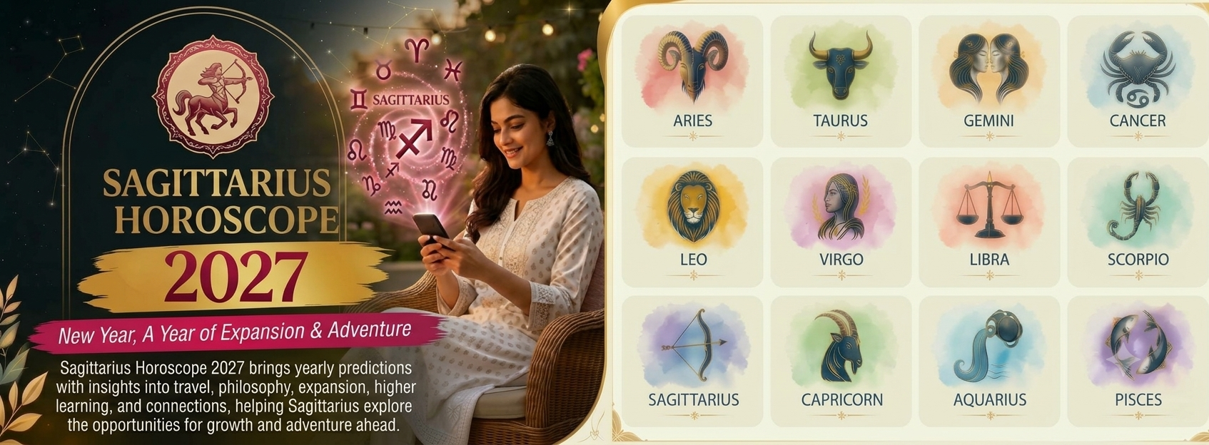 Sagittarius Horoscope 2027: Career, Love,
Finance & Life Predictions