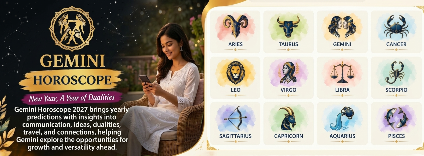Gemini Horoscope 2027: Love, Career, Finance & Life Predictions.
