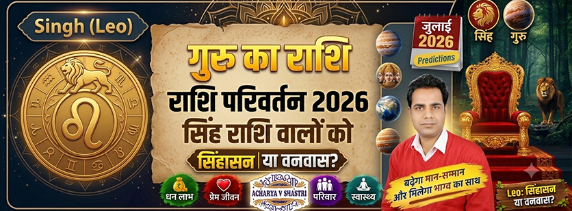 सिंह राशि में बृहस्पति गोचर 2026-2027