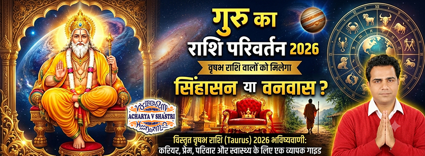 वृषभ राशि गुरु गोचर 31 अक्टूबर 2026 | धन, प्रॉपर्टी और करियर, Taurus Sign Jupiter Transit October 31, 2026 | Wealth, Property, and Career