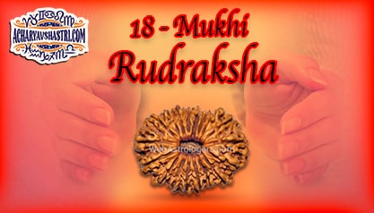 Strengths, Benefits and Importance of 18 Mukhi Rudraksha (Eighteen Face Rudraksha) By Acharya V Shastri.