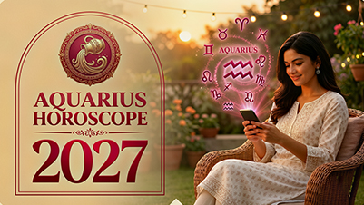 Aquarius Horoscope 2027: What to Expect in Career, Love, Finance & Life.
