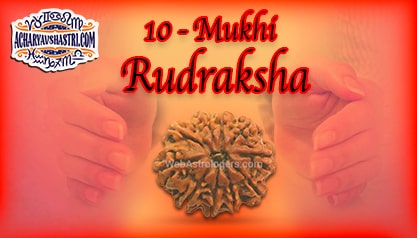 Strengths, Benefits and Importance of 10 Mukhi Rudraksha (Ten Face Rudraksha) By Acharya V Shastri
