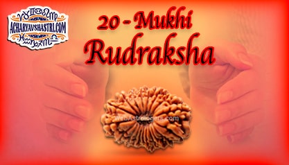 Strengths, Benefits and Importance of 20 Mukhi Rudraksha (Twenty Face Rudraksha) By Acharya V Shastri.